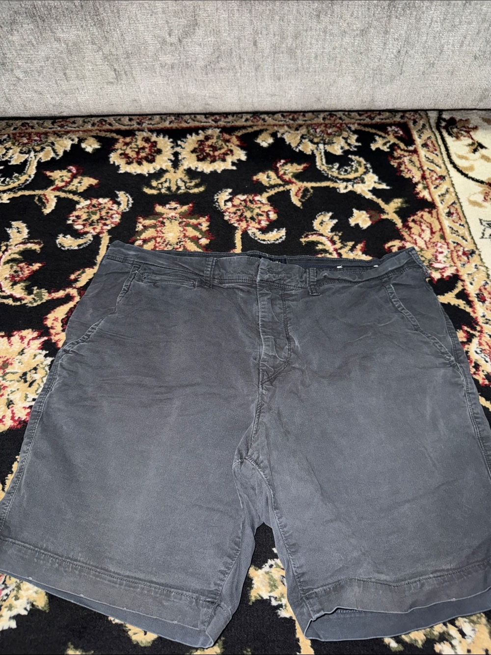 Men's Casual Black Cotton Shorts